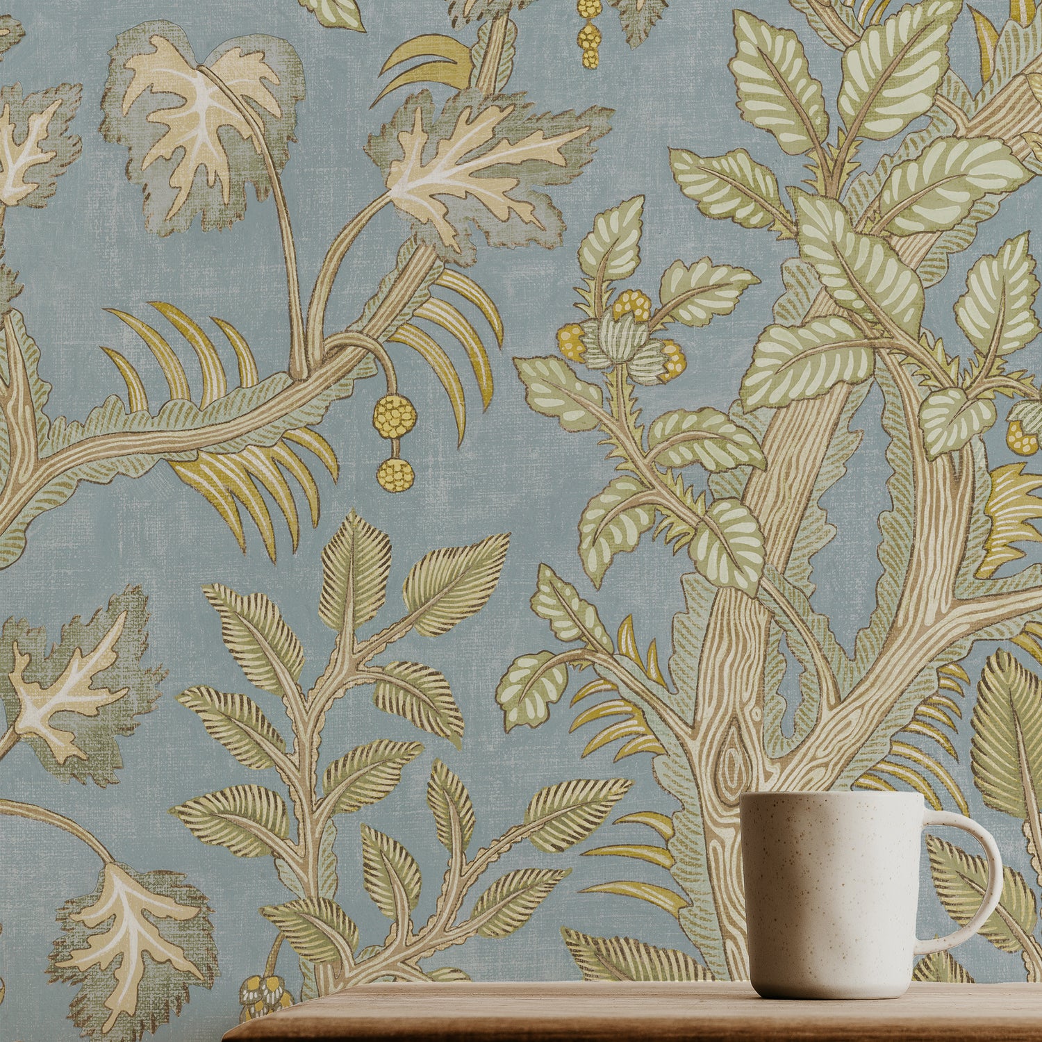 Hedgerow Wallpaper in light blue color - pattern number JMW1036.11.0 - by Kravet in the Josephine Munsey Juniper collection