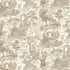 Islet Hopping Toile Wallpaper in stone color - pattern number JMW1038.01.0 - by Kravet in the Josephine Munsey Juniper collection