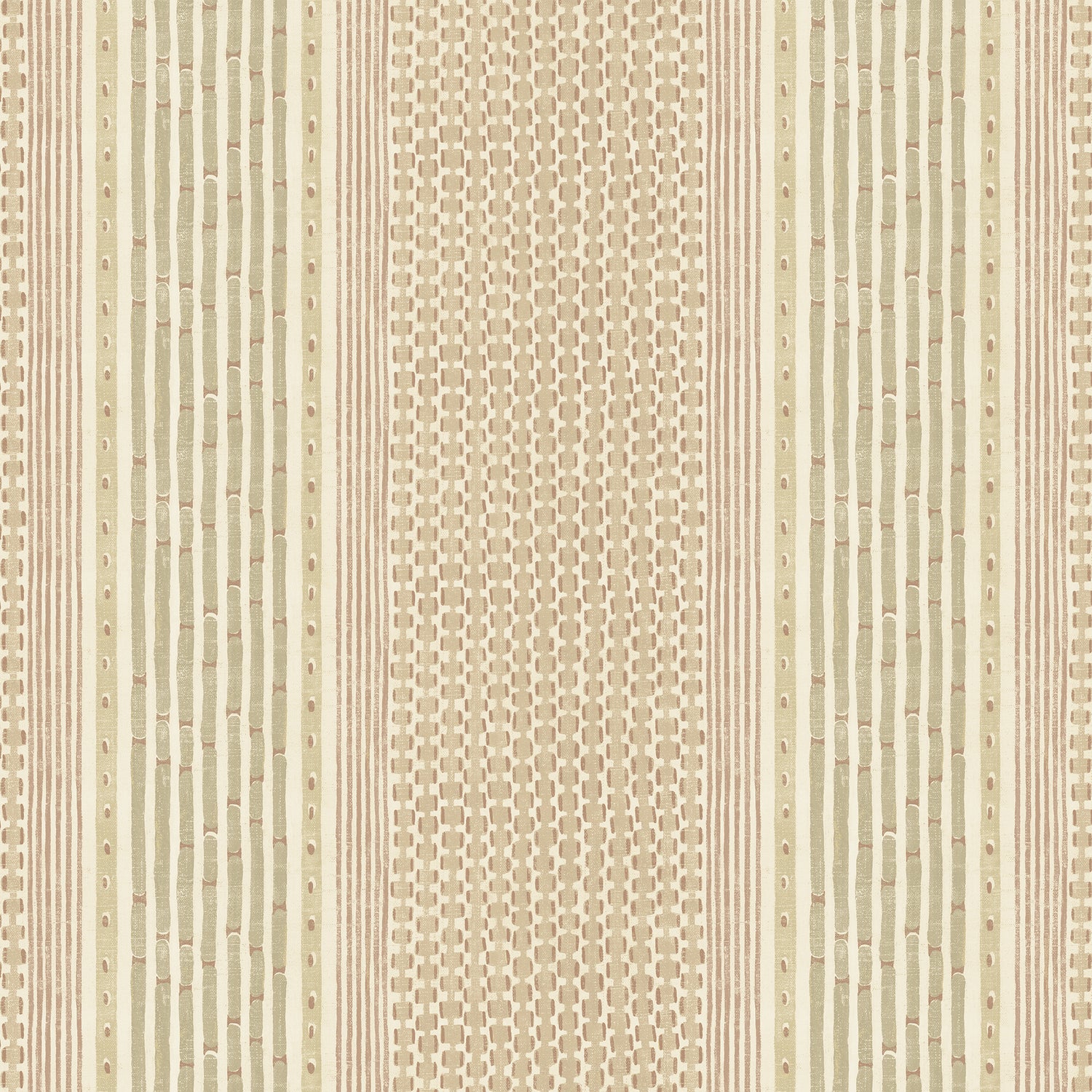 Rita Stripe Wallpaper in blush and soft olive color - pattern number JMW1042.21.0 - by Kravet in the Josephine Munsey Juniper collection