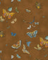 Butterflies Wallpaper in brown color - pattern number JMW1043.11.0 - by Kravet in the Josephine Munsey Alma collection