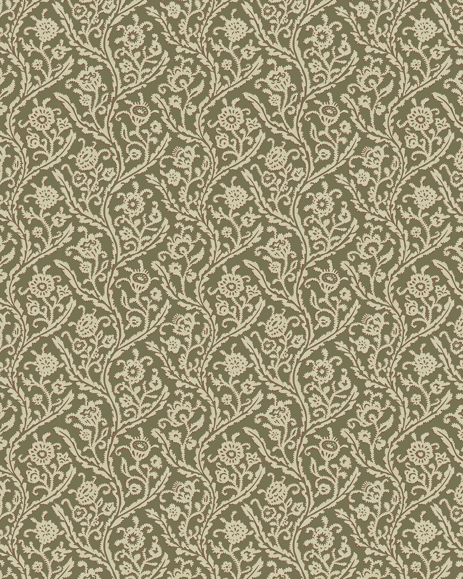 Letti Wallpaper in olive color - pattern number JMW1044.11.0 - by Kravet in the Josephine Munsey Alma collection