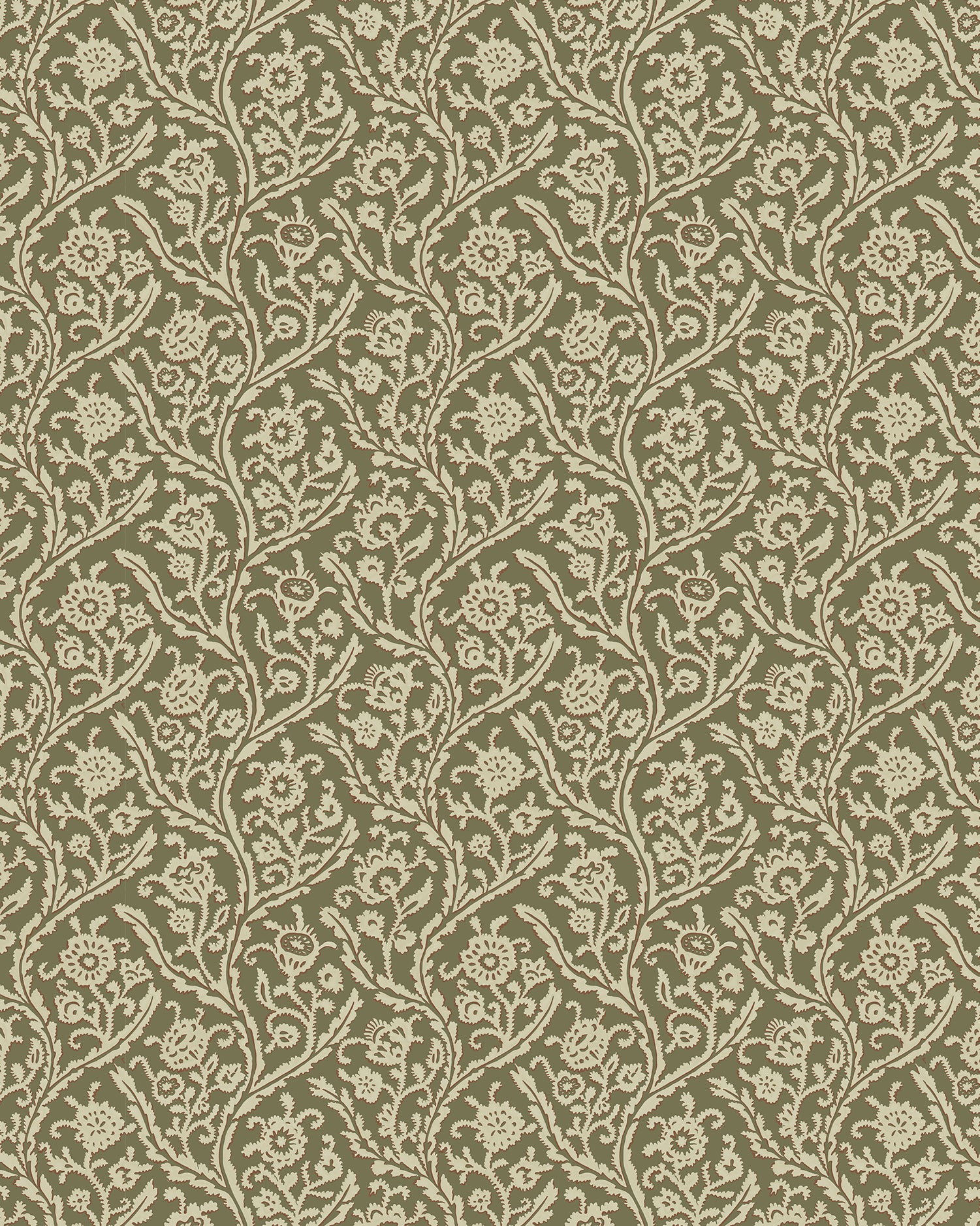 Letti Wallpaper in olive color - pattern number JMW1044.11.0 - by Kravet in the Josephine Munsey Alma collection