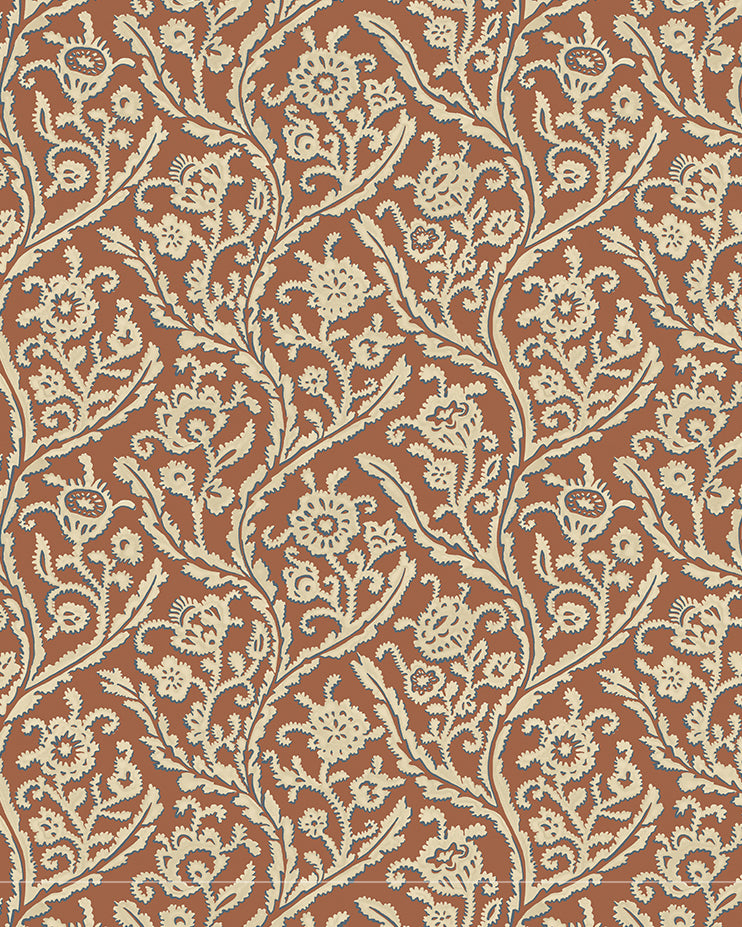 Letti Wallpaper in red color - pattern number JMW1044.21.0 - by Kravet in the Josephine Munsey Alma collection