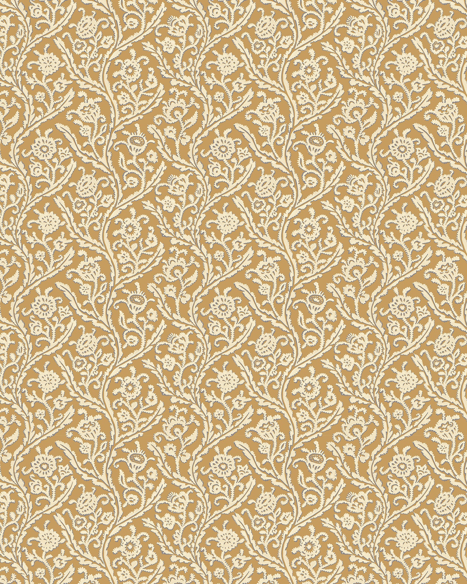 Letti Wallpaper in mustard and yellow color - pattern number JMW1044.31.0 - by Kravet in the Josephine Munsey Alma collection