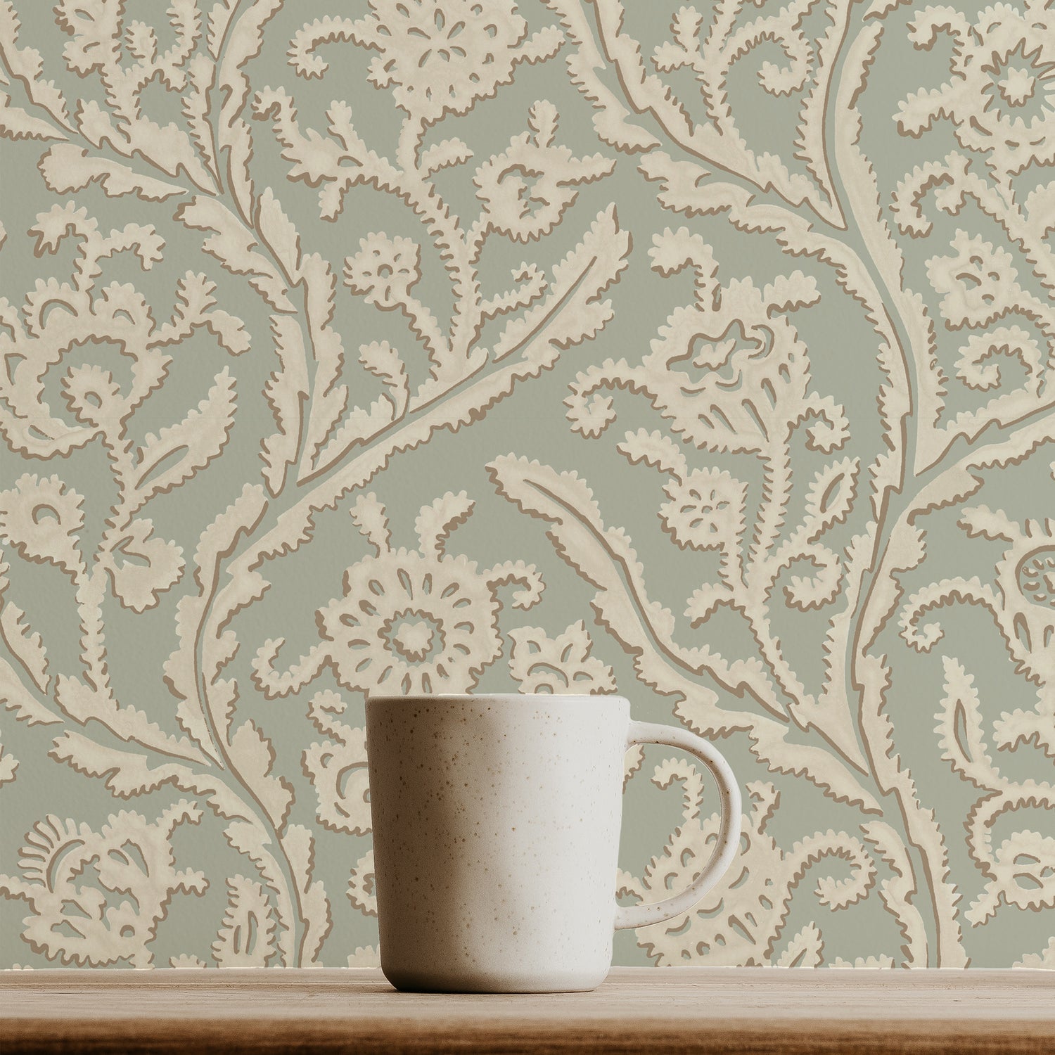 Letti Wallpaper in soft blue color - pattern number JMW1044.81.0 - by Kravet in the Josephine Munsey Alma collection