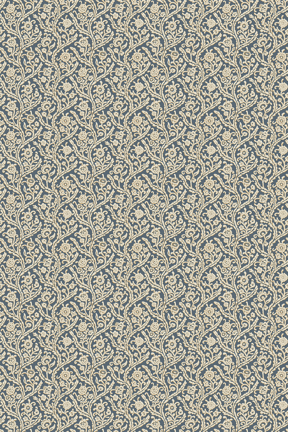 Letti Wallpaper in navy and mustard color - pattern number JMW1044.91.0 - by Kravet in the Josephine Munsey Alma collection