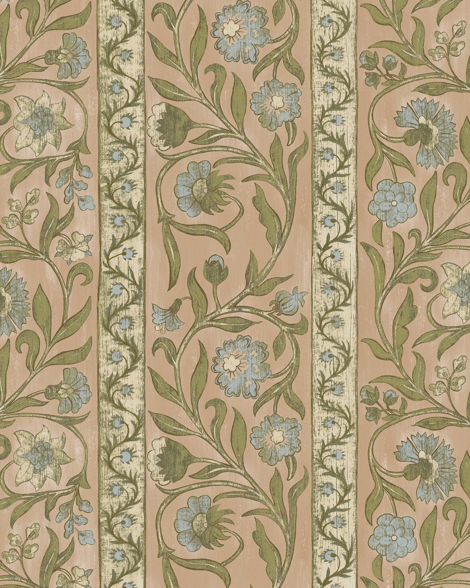 Potter Stripe Wallpaper in plaster pink color - pattern number JMW1046.21.0 - by Kravet in the Josephine Munsey Alma collection
