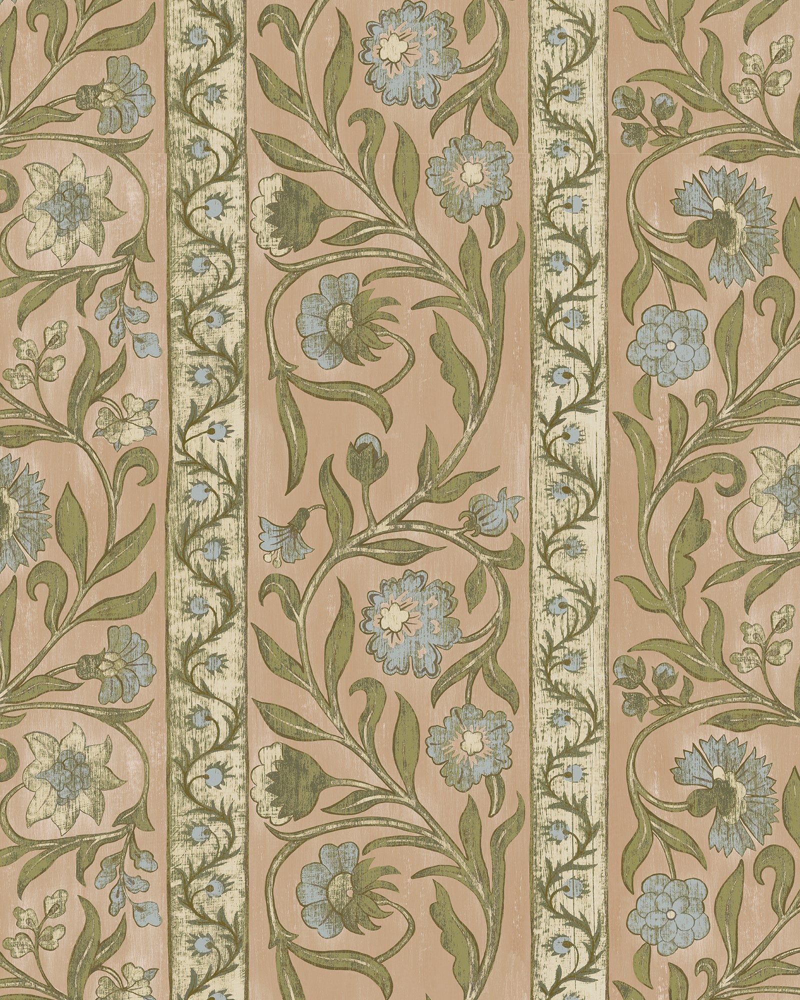 Potter Stripe Wallpaper in plaster pink color - pattern number JMW1046.21.0 - by Kravet in the Josephine Munsey Alma collection