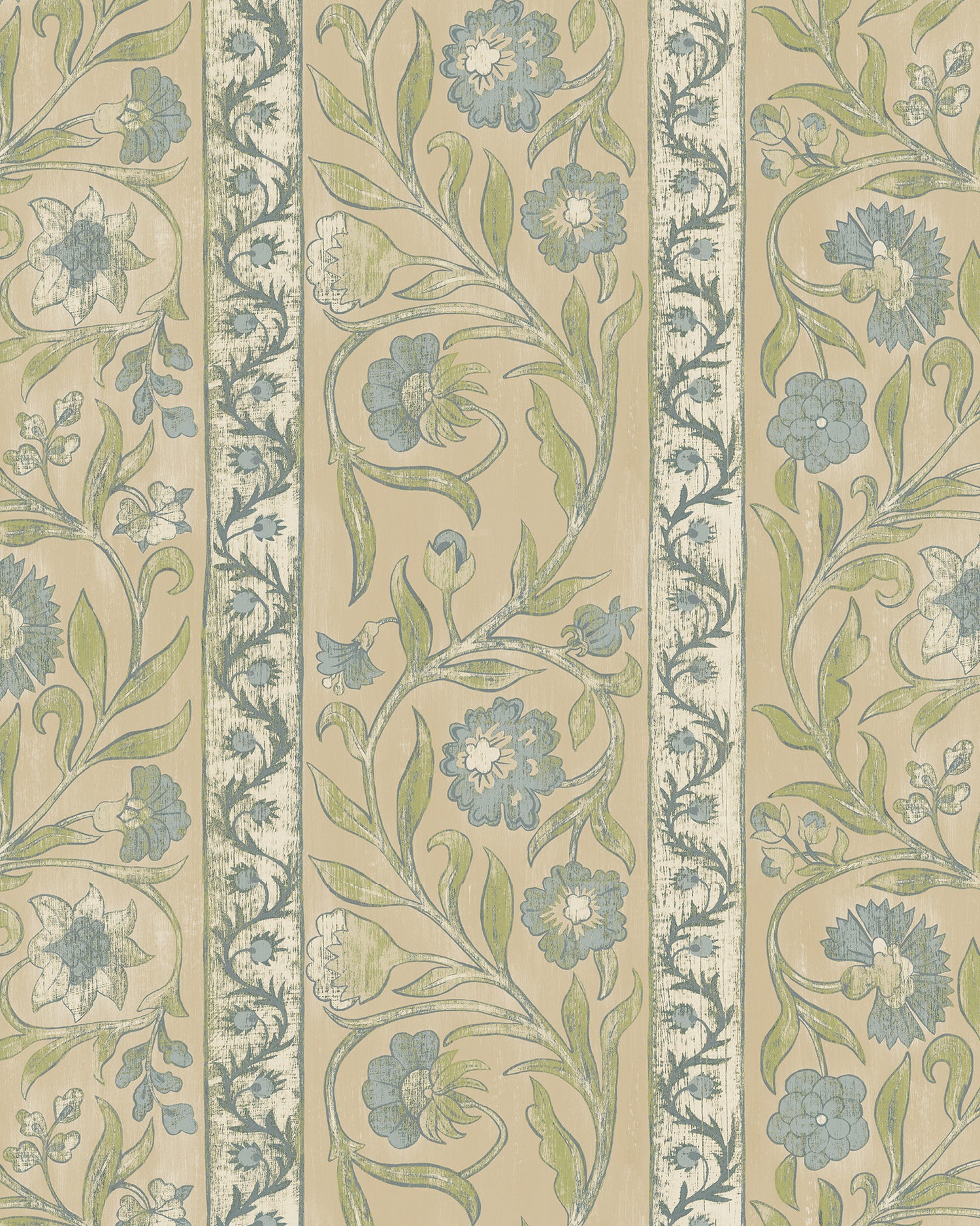 Potter Stripe Wallpaper in stone color - pattern number JMW1046.31.0 - by Kravet in the Josephine Munsey Alma collection