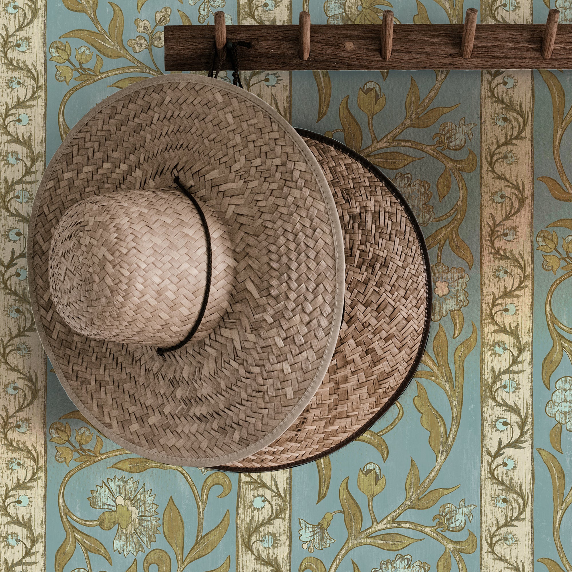 Potter Stripe Wallpaper in bright blue color - pattern number JMW1046.41.0 - by Kravet in the Josephine Munsey Alma collection