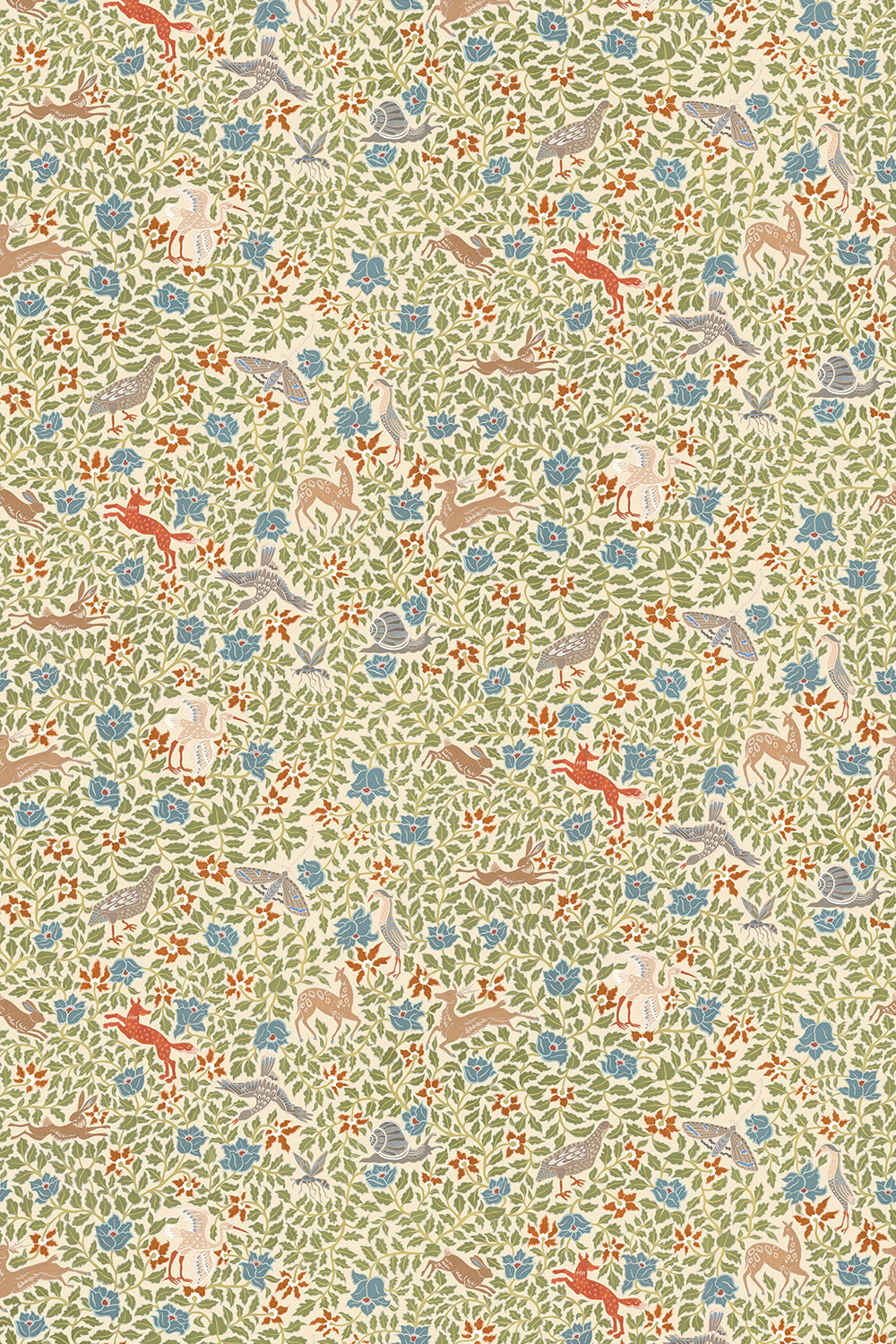 Haresfield Walk Wallpaper in cream color - pattern number JMW1047.01.0 - by Kravet in the Josephine Munsey Alma collection