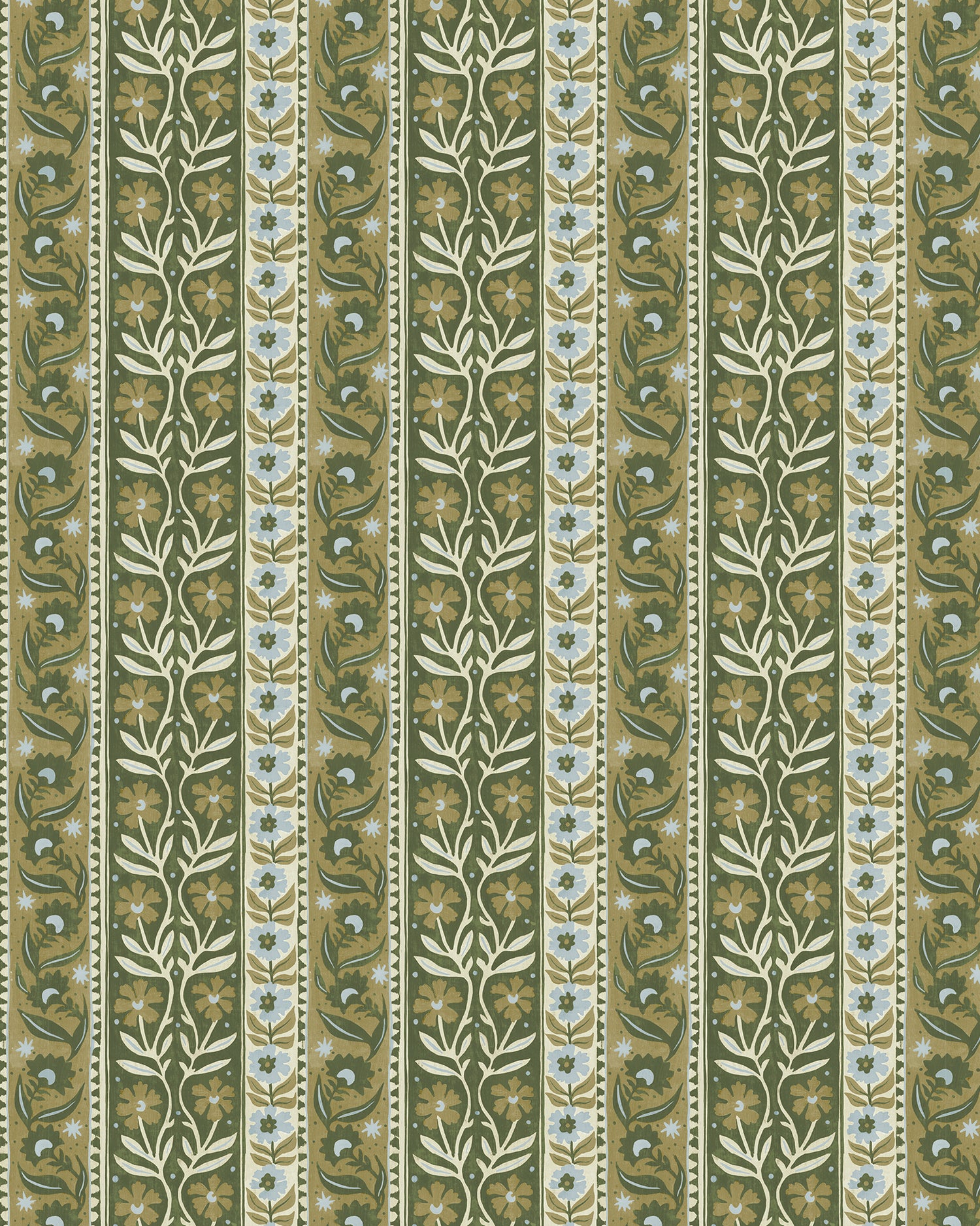 Arber Stripe Wallpaper in green and blue color - pattern number JMW1048.11.0 - by Kravet in the Josephine Munsey Alma collection