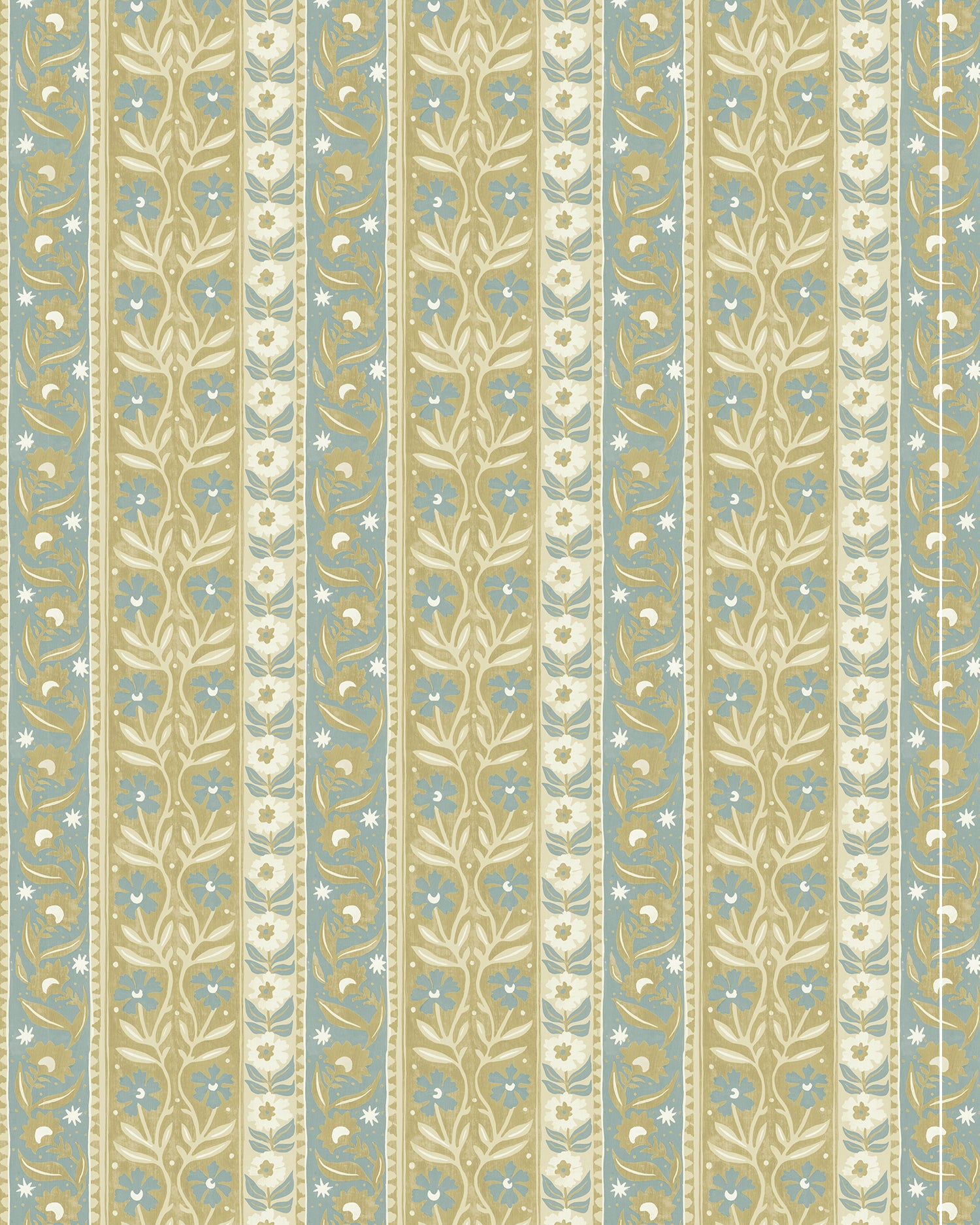Arber Stripe Wallpaper in yellow and aqua color - pattern number JMW1048.21.0 - by Kravet in the Josephine Munsey Alma collection