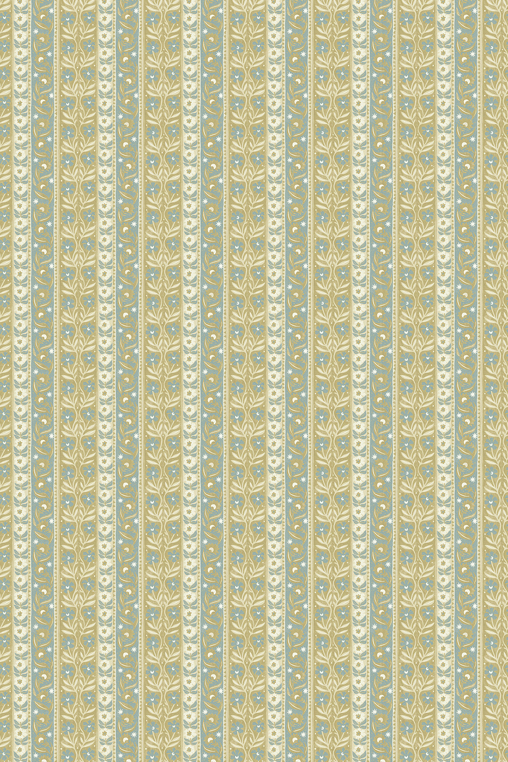 Arber Stripe Wallpaper in yellow and aqua color - pattern number JMW1048.21.0 - by Kravet in the Josephine Munsey Alma collection