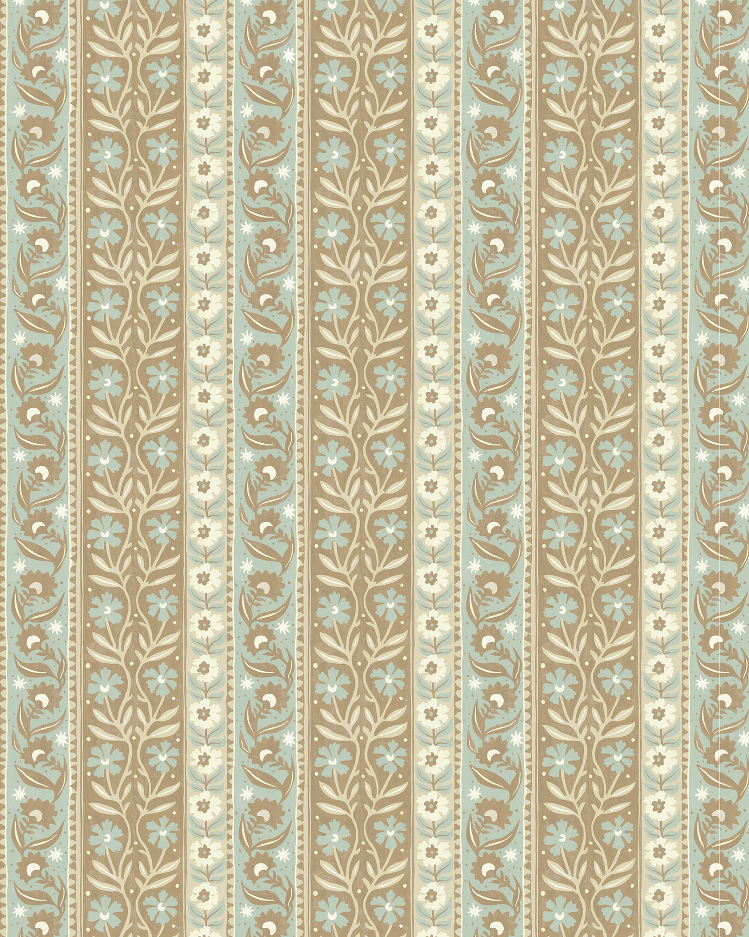 Arber Stripe Wallpaper in stone and aqua color - pattern number JMW1048.41.0 - by Kravet in the Josephine Munsey Alma collection