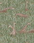 Giraffes Wallpaper in green color - pattern number JMW1049.01.0 - by Kravet in the Josephine Munsey Alma collection