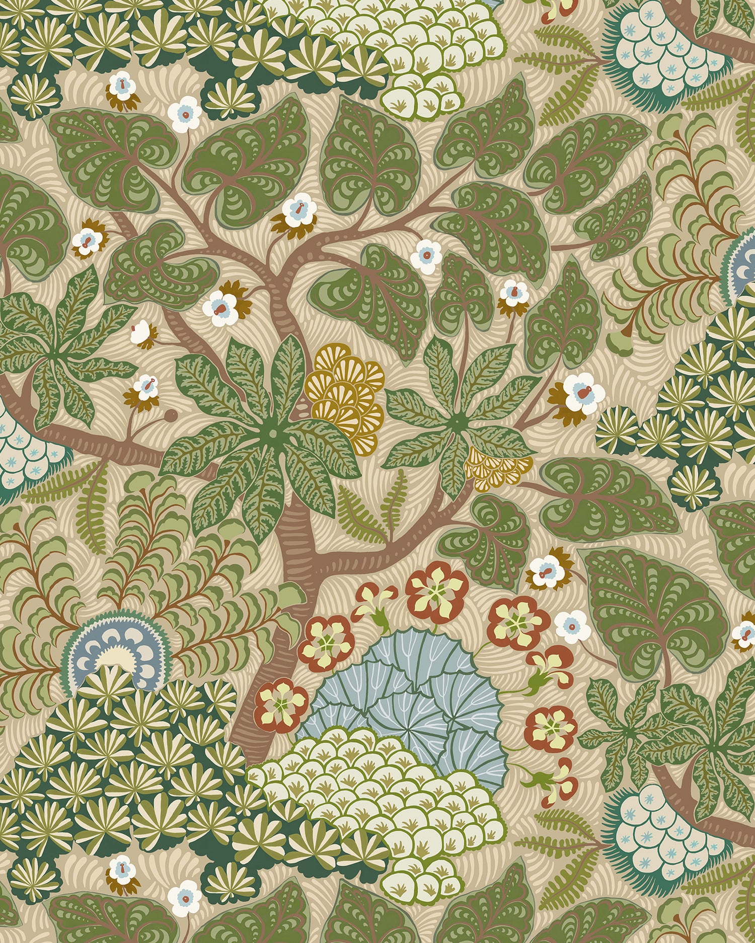 Masako Wallpaper in green color - pattern number JMW1051.01.0 - by Kravet in the Josephine Munsey Alma collection