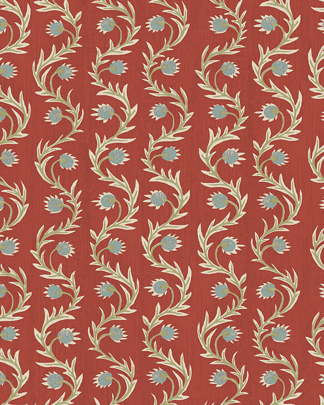 Rubia Wallpaper in red color - pattern number JMW1052.21.0 - by Kravet in the Josephine Munsey Alma collection