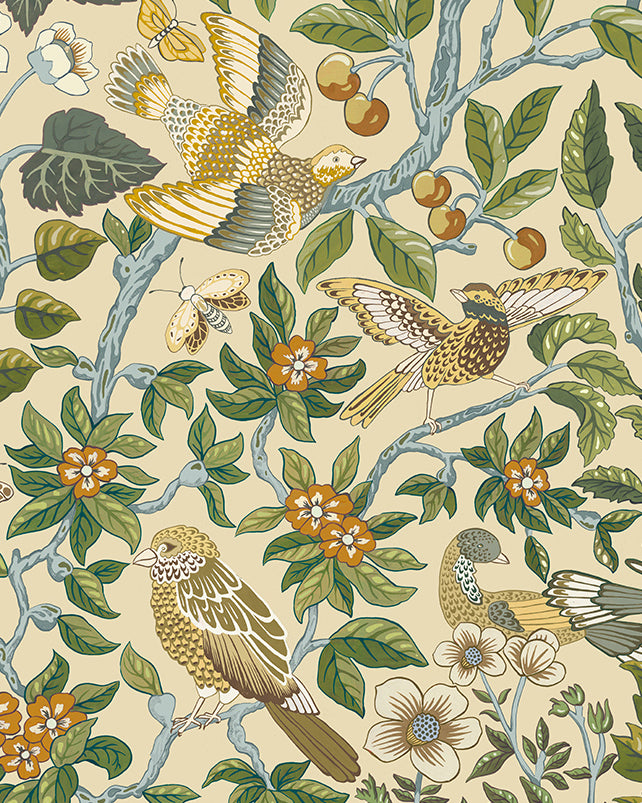 Noise Next Door Wallpaper in cream color - pattern number JMW1053.01.0 - by Kravet in the Josephine Munsey Alma collection