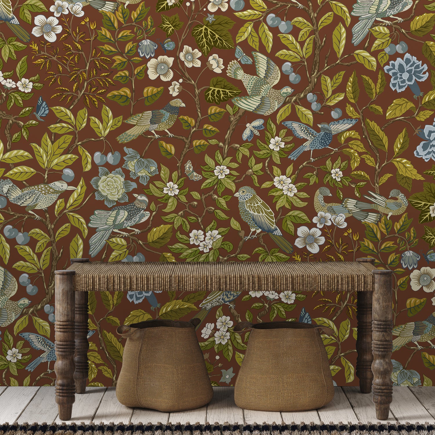 Noise Next Door Wallpaper in brown color - pattern number JMW1053.21.0 - by Kravet in the Josephine Munsey Alma collection