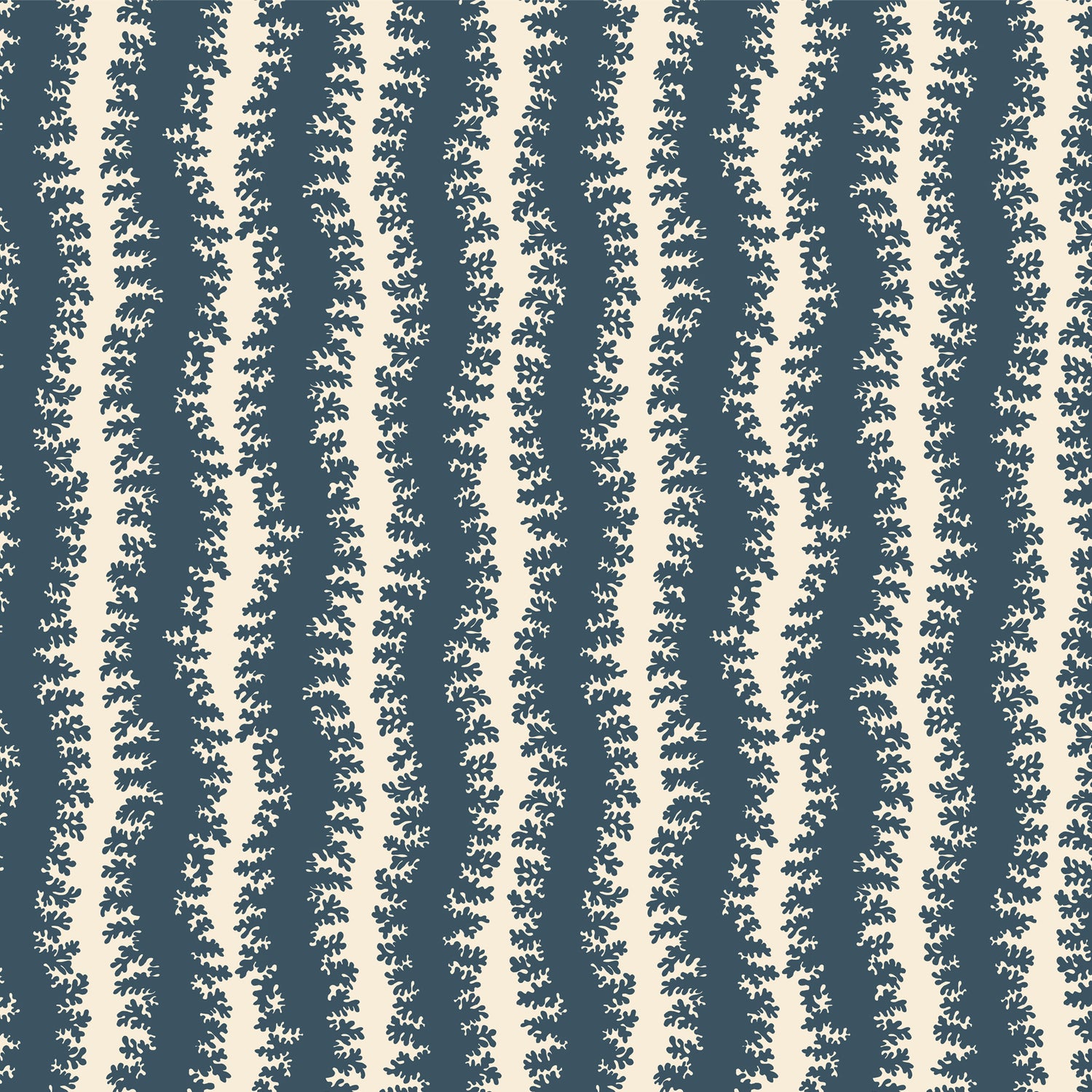 Elkhorn Stripe Wallpaper in beakster blue and clarke white color - pattern number JMWRELK.01.0 - by Kravet in the Josephine Munsey Roll collection