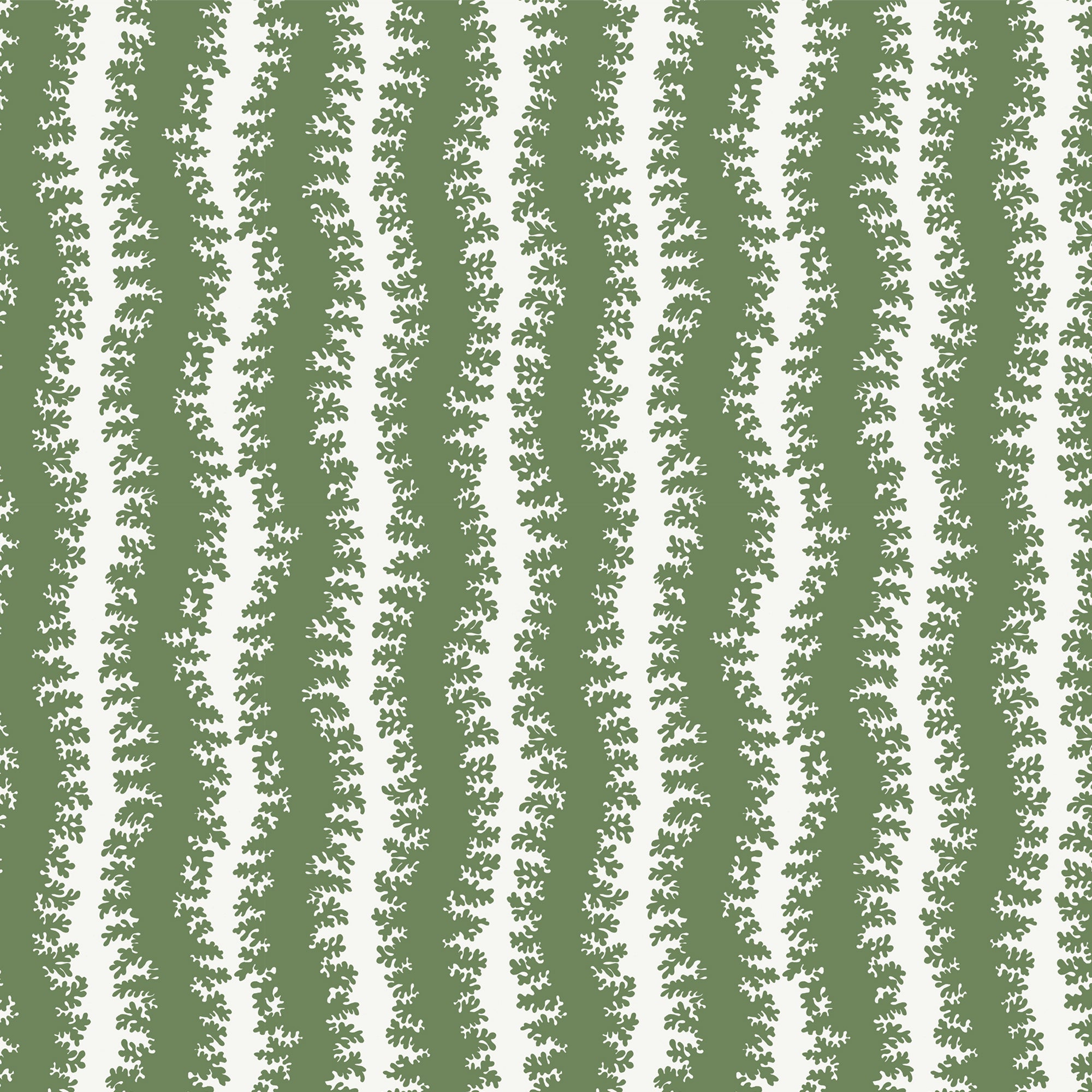 Elkhorn Stripe Wallpaper in brookes green and ceiling white color - pattern number JMWRELK.02.0 - by Kravet in the Josephine Munsey Roll collection