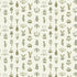 Floral Spot Wallpaper in chaingate green, meadow and ringhill white color - pattern number JMWRFLO.02.0 - by Kravet in the Josephine Munsey Roll collection