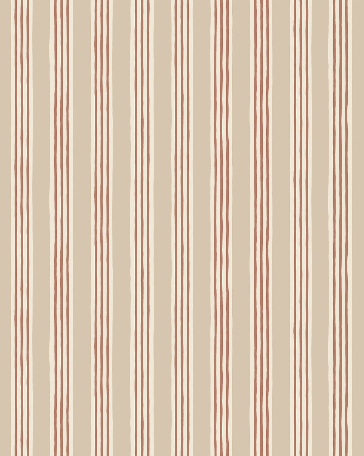 Kemble Stripe Wallpaper in hibernacle, cromwell stone &amp; salt color - pattern number JMWRKEM.01.0 - by Kravet in the Josephine Munsey Roll II collection