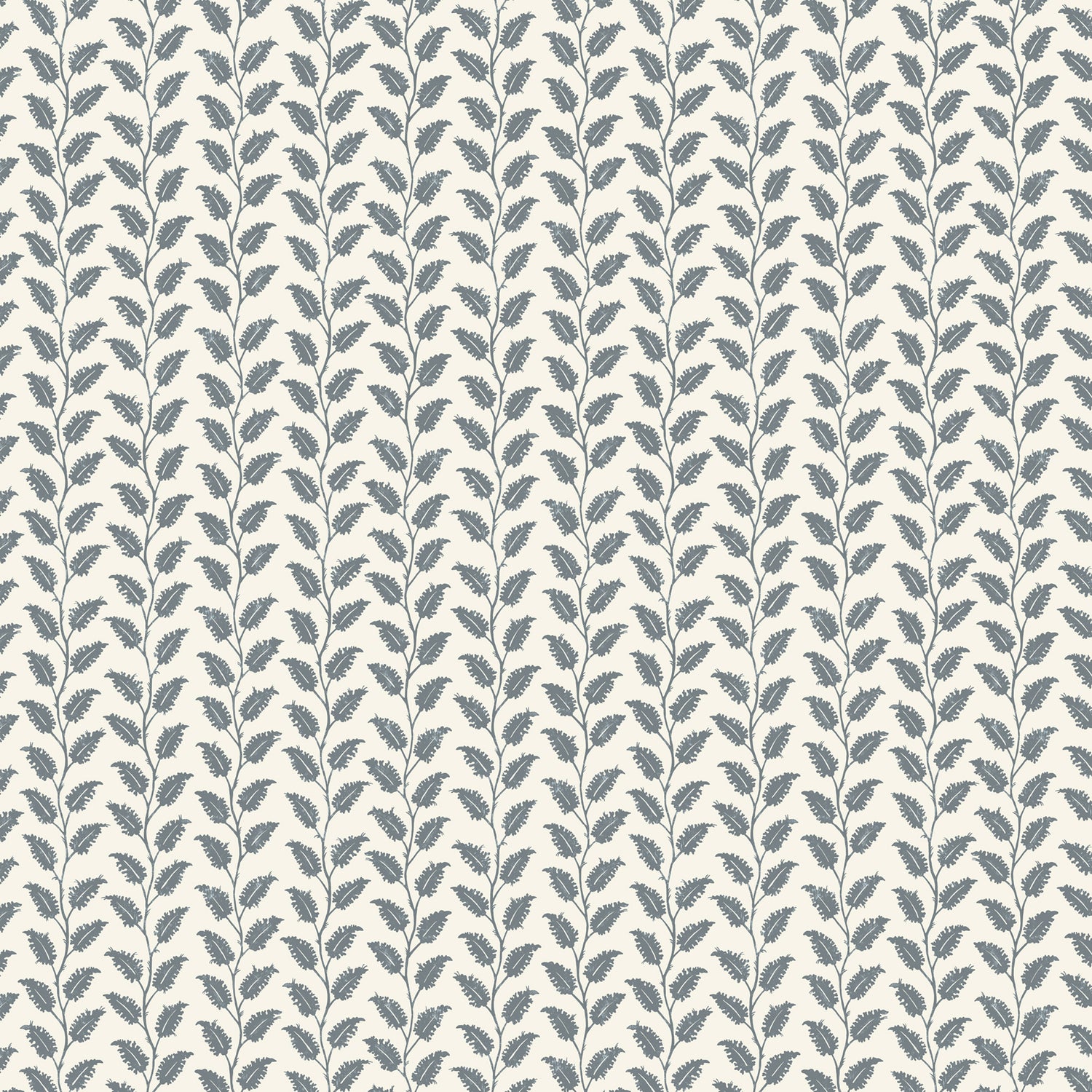 Leaf Wiggle Wallpaper in bude blue and cotswold white color - pattern number JMWRLEA.01.0 - by Kravet in the Josephine Munsey Roll collection