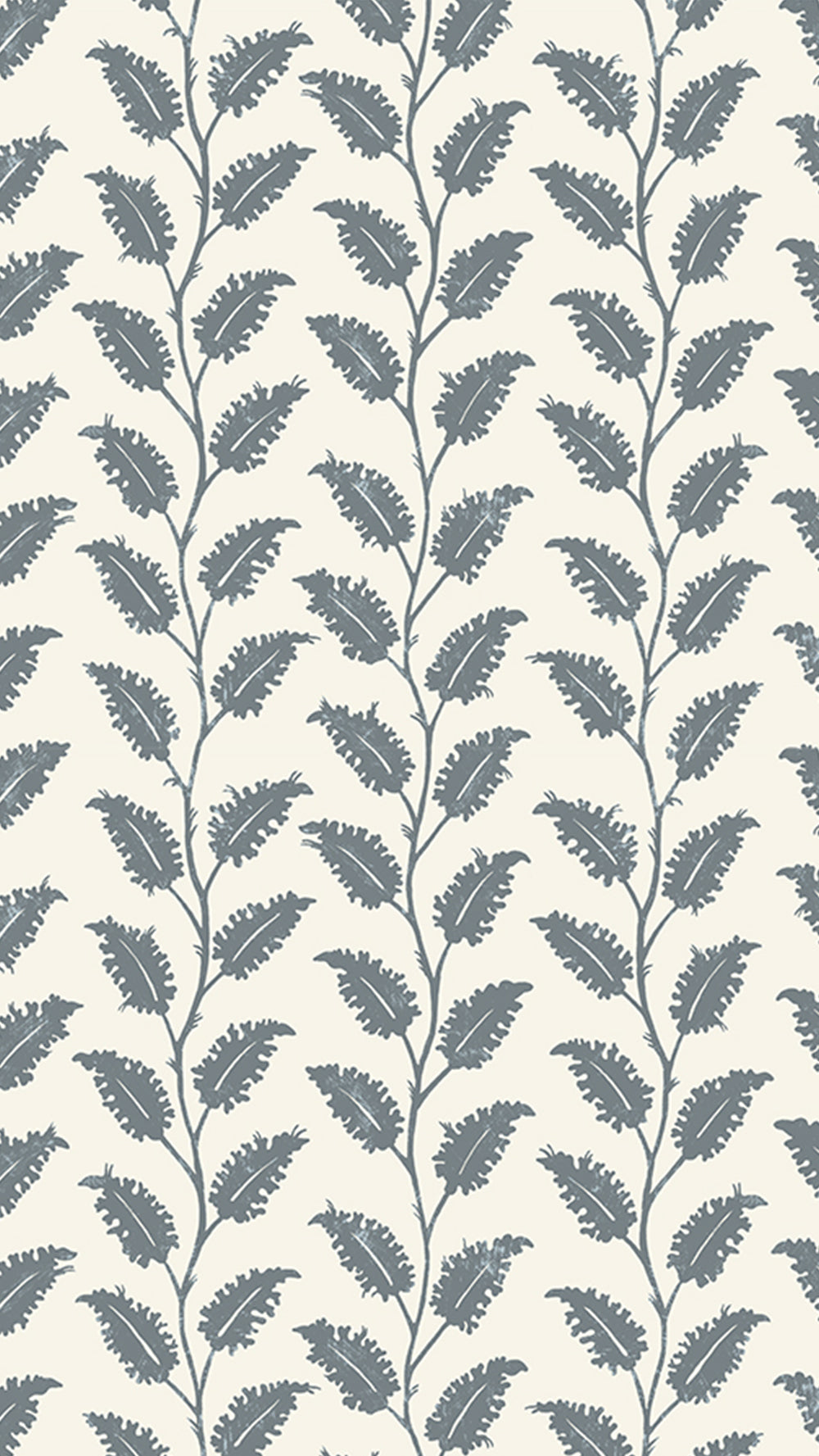Leaf Wiggle Wallpaper in bude blue and cotswold white color - pattern number JMWRLEA.01.0 - by Kravet in the Josephine Munsey Roll collection