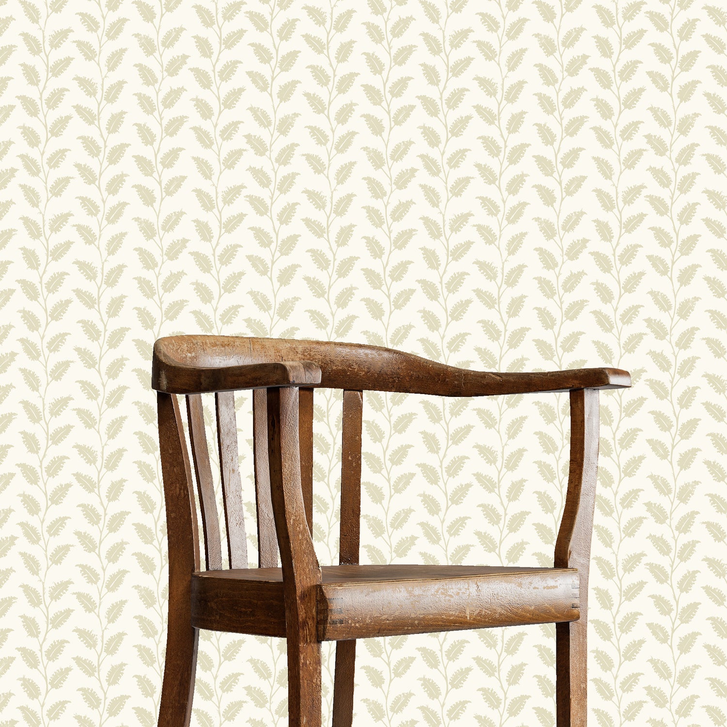 Leaf Wiggle Wallpaper in maitland green and ceiling white color - pattern number JMWRLEA.02.0 - by Kravet in the Josephine Munsey Roll collection