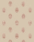 Linear Cameos Wallpaper in cromwell stone, hibernacle & salt color - pattern number JMWRLIN.01.0 - by Kravet in the Josephine Munsey Roll II collection