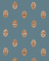 Linear Cameos Wallpaper in little ponds, dinky and dew color - pattern number JMWRLIN.02.0 - by Kravet in the Josephine Munsey Roll II collection
