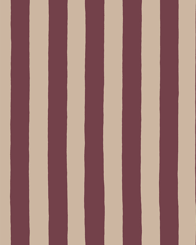 Medium Hand Painted Stripe Wallpaper in southern light and parsnip color - pattern number JMWRMHP.04.0 - by Kravet in the Josephine Munsey Roll II collection