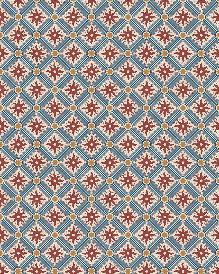 Nova And Sol Wallpaper in punch, wisecrack and evening mist color - pattern number JMWRNAS.02.0 - by Kravet in the Josephine Munsey Roll II collection