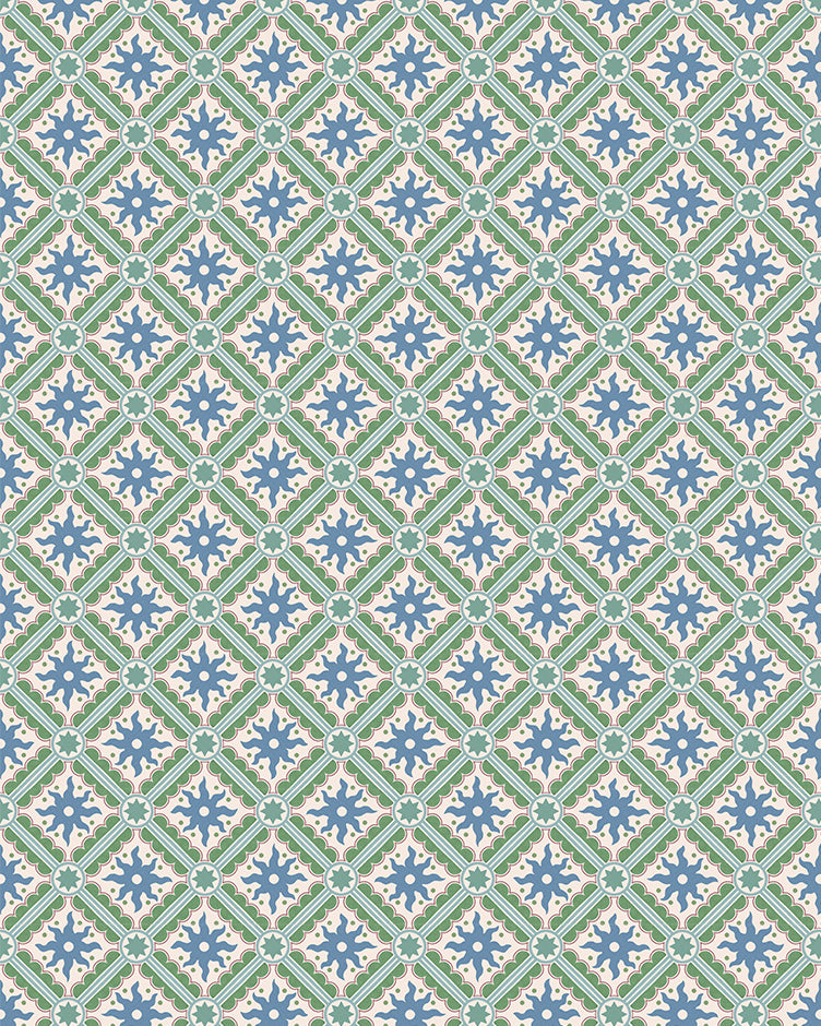 Nova And Sol Wallpaper in alice green, dusky plum and cobber color - pattern number JMWRNAS.03.0 - by Kravet in the Josephine Munsey Roll II collection