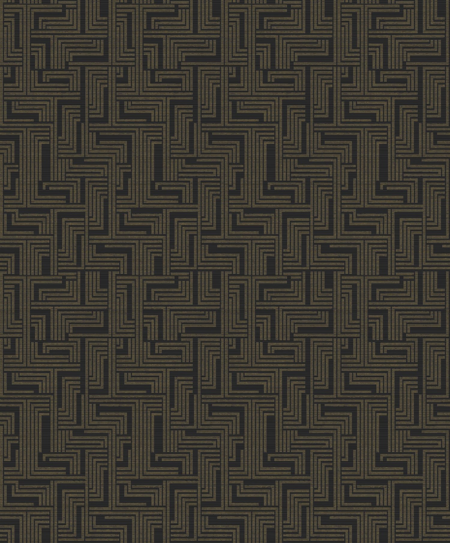 Geometric wallpaper in bronze brown color - pattern number L-BD2007 - by Galerie in the Boutique collection