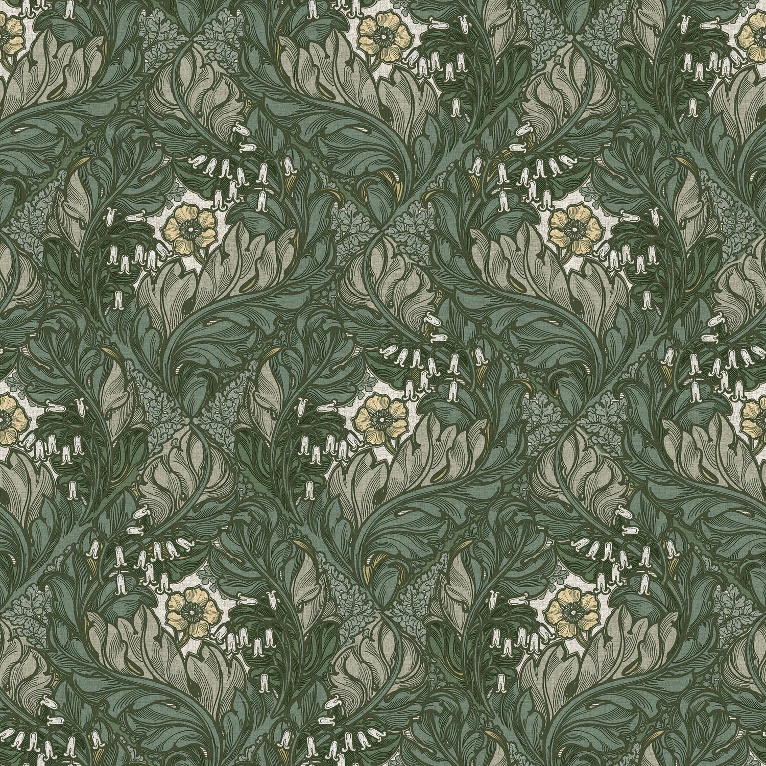 Rambleicious wallpaper in green color - pattern number LB25103 - by Galerie in the Off The Wall collection
