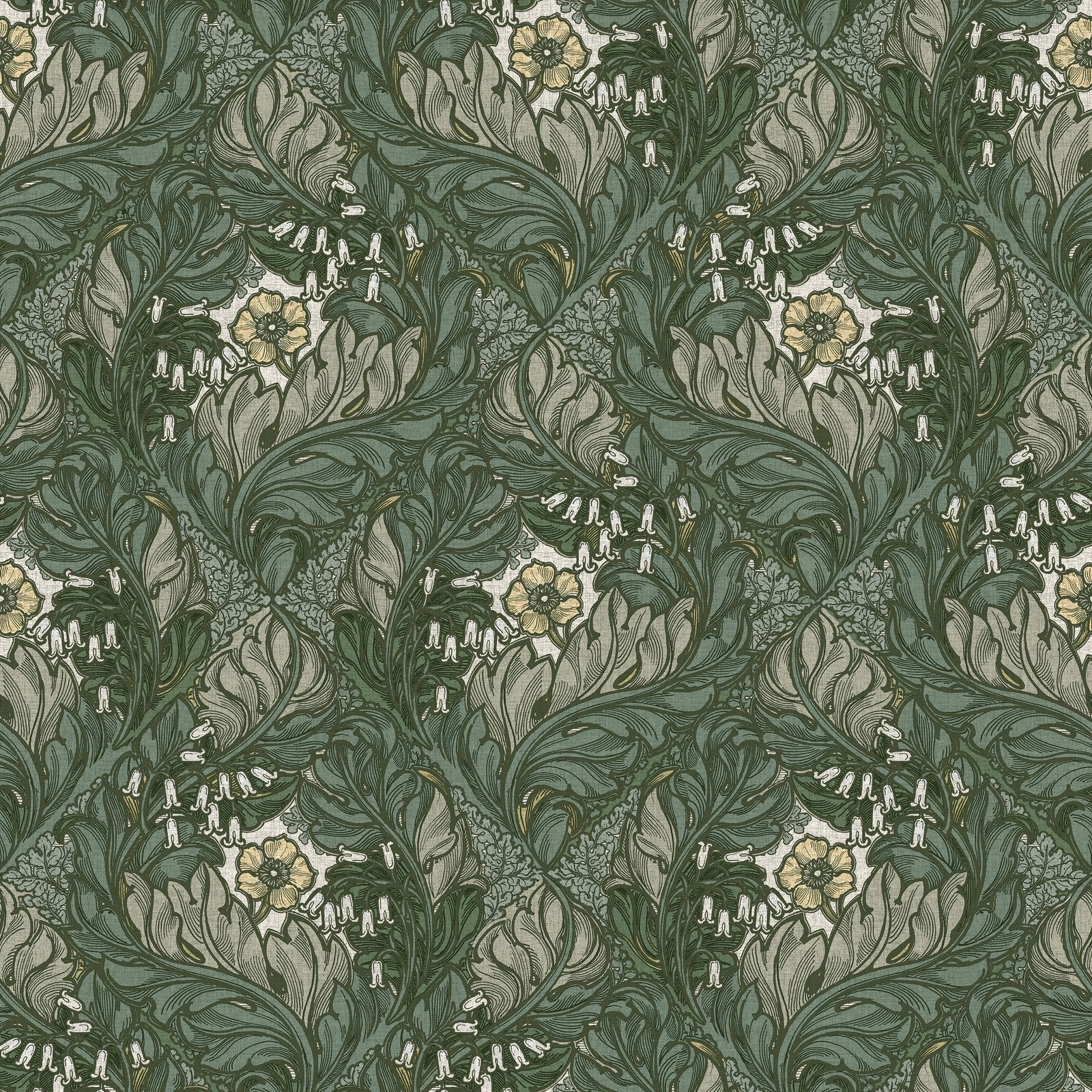 Rambleicious wallpaper in green color - pattern number LB25103 - by Galerie in the Off The Wall collection