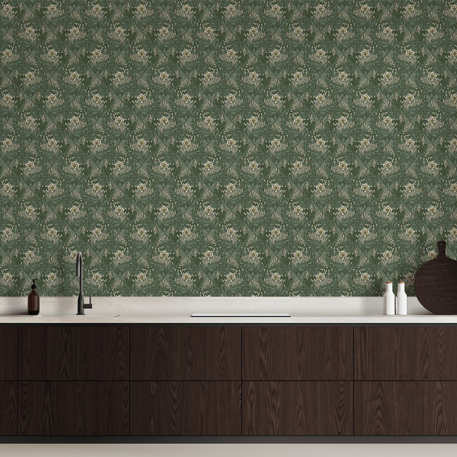 Rambleicious wallpaper in green color - pattern number LB25103 - by Galerie in the Off The Wall collection