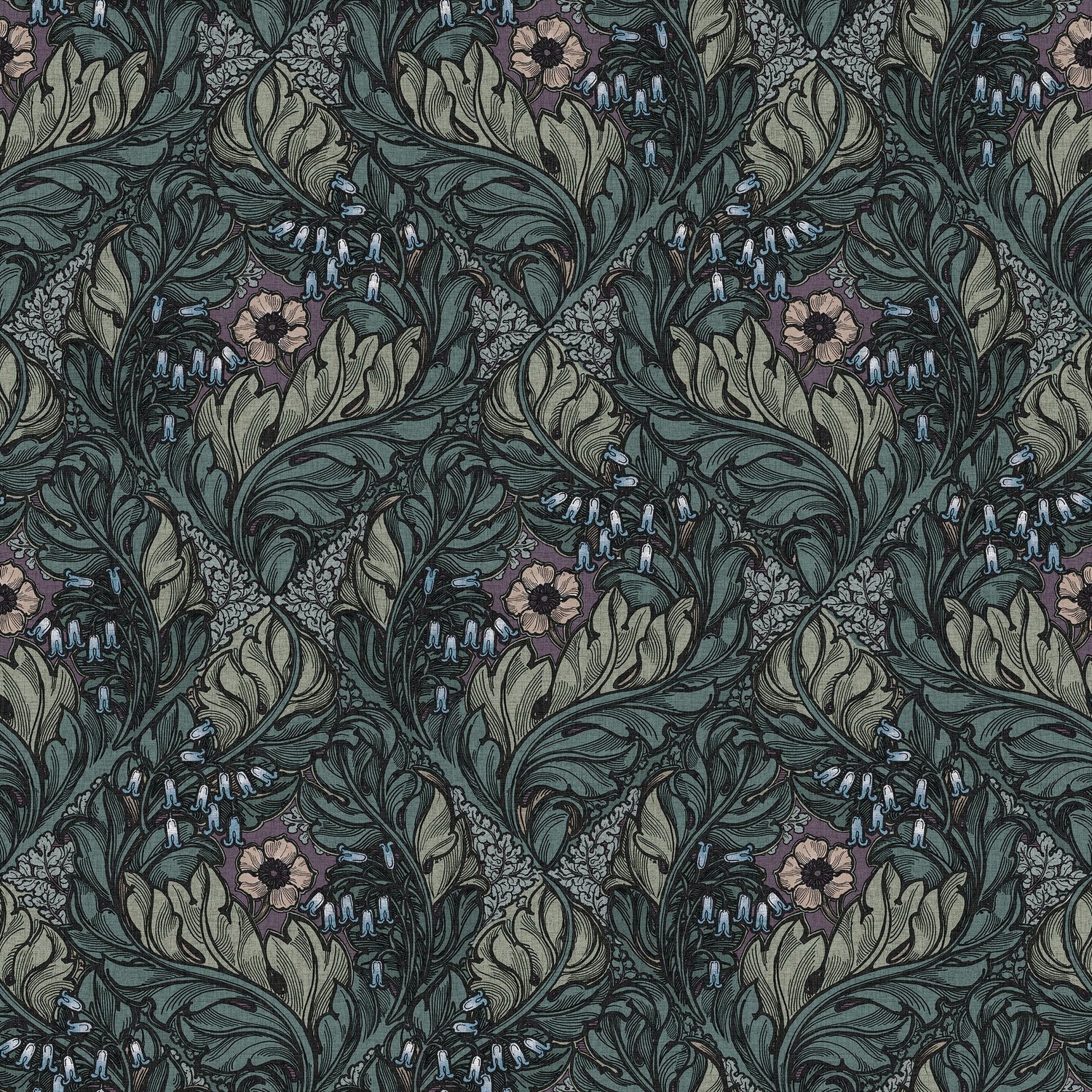 Rambleicious wallpaper in green color - pattern number LB25105 - by Galerie in the Off The Wall collection