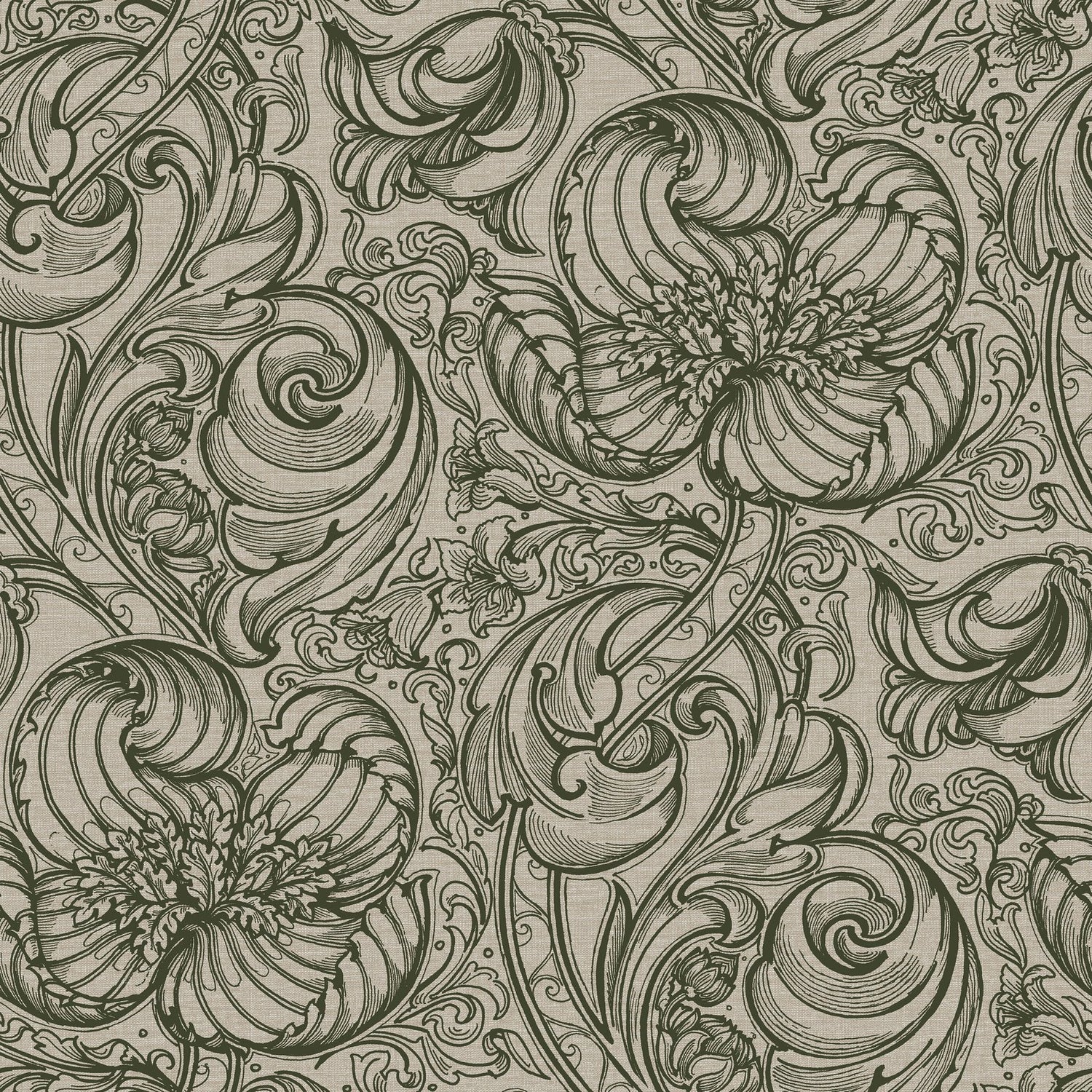 Down the Dilly wallpaper in green color - pattern number LB25111 - by Galerie in the Off The Wall collection