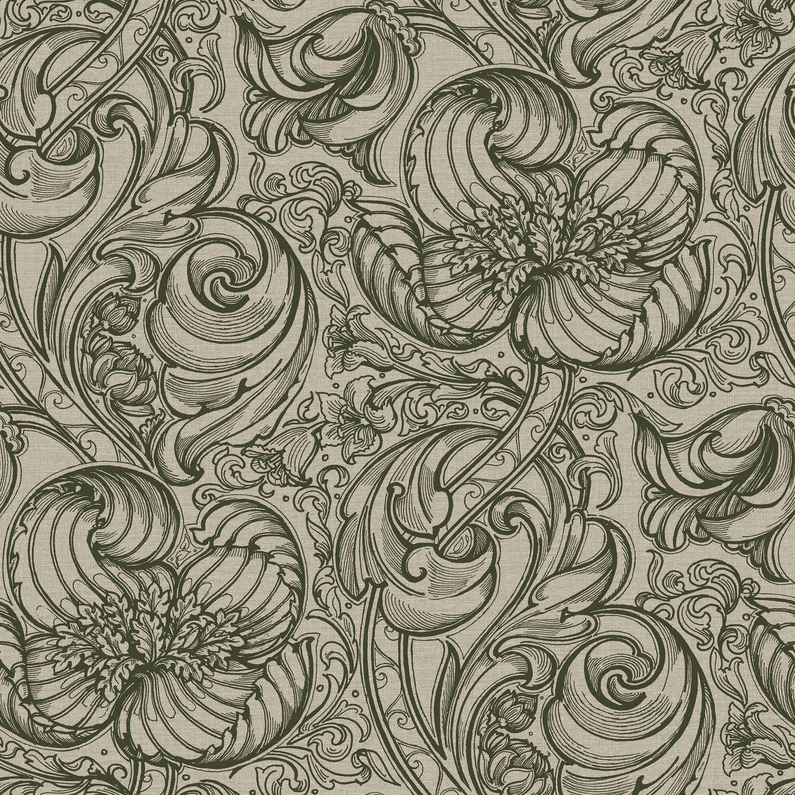Down the Dilly wallpaper in green color - pattern number LB25111 - by Galerie in the Off The Wall collection