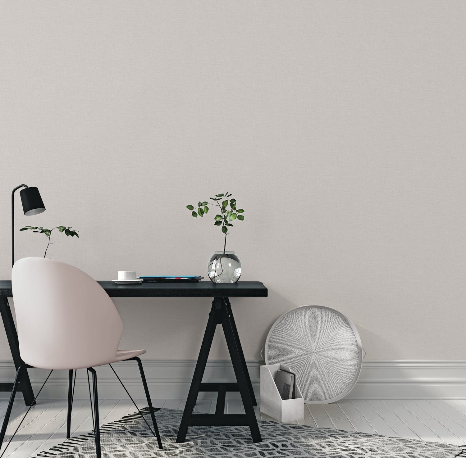 Nuance Plain Texture wallpaper in beige color - pattern number LB25125 - by Galerie in the Off The Wall collection