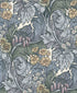 Hedgerovia wallpaper in blue color - pattern number LB25135 - by Galerie in the Off The Wall collection