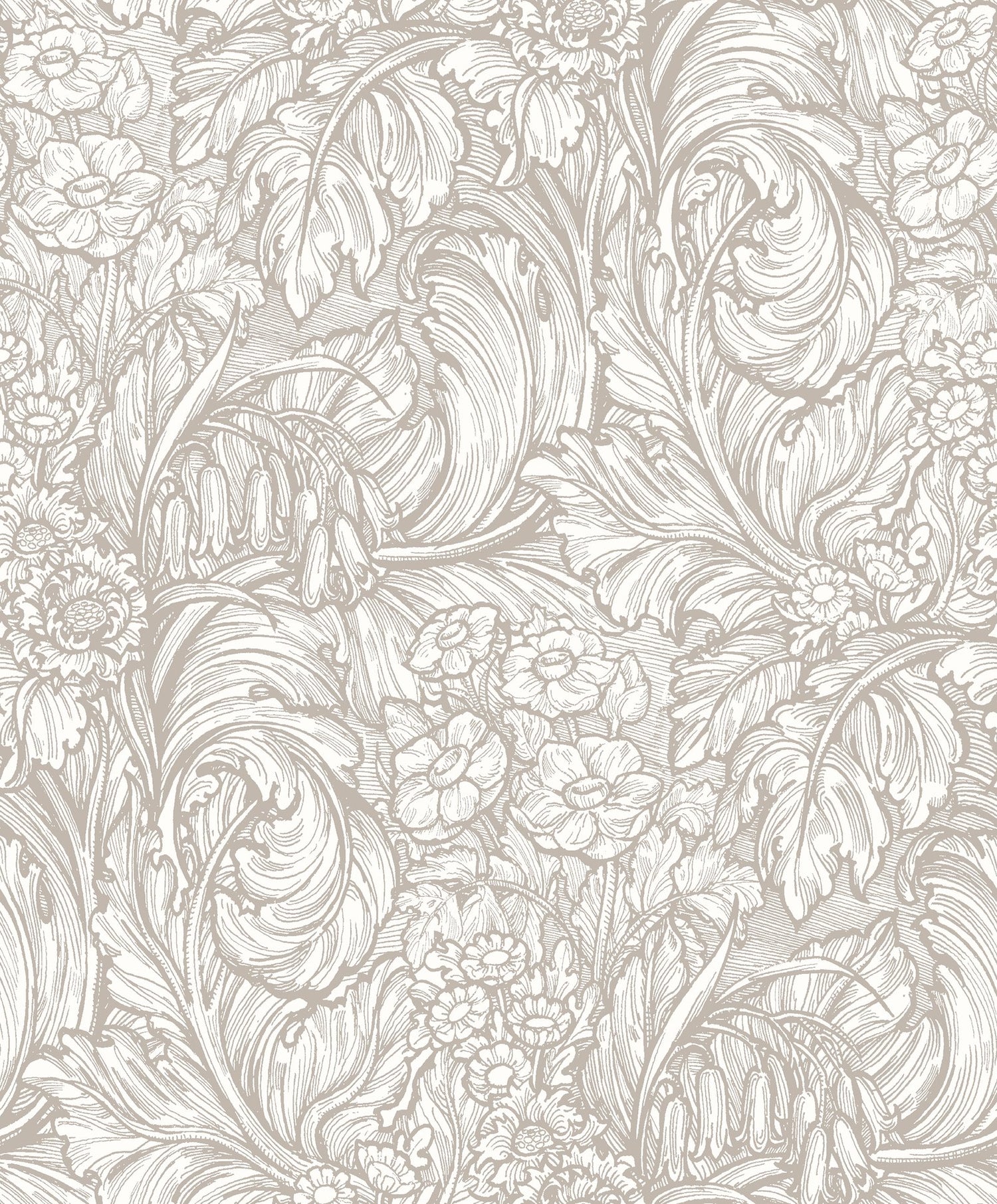 Hedgerovia wallpaper in beige color - pattern number LB25139 - by Galerie in the Off The Wall collection