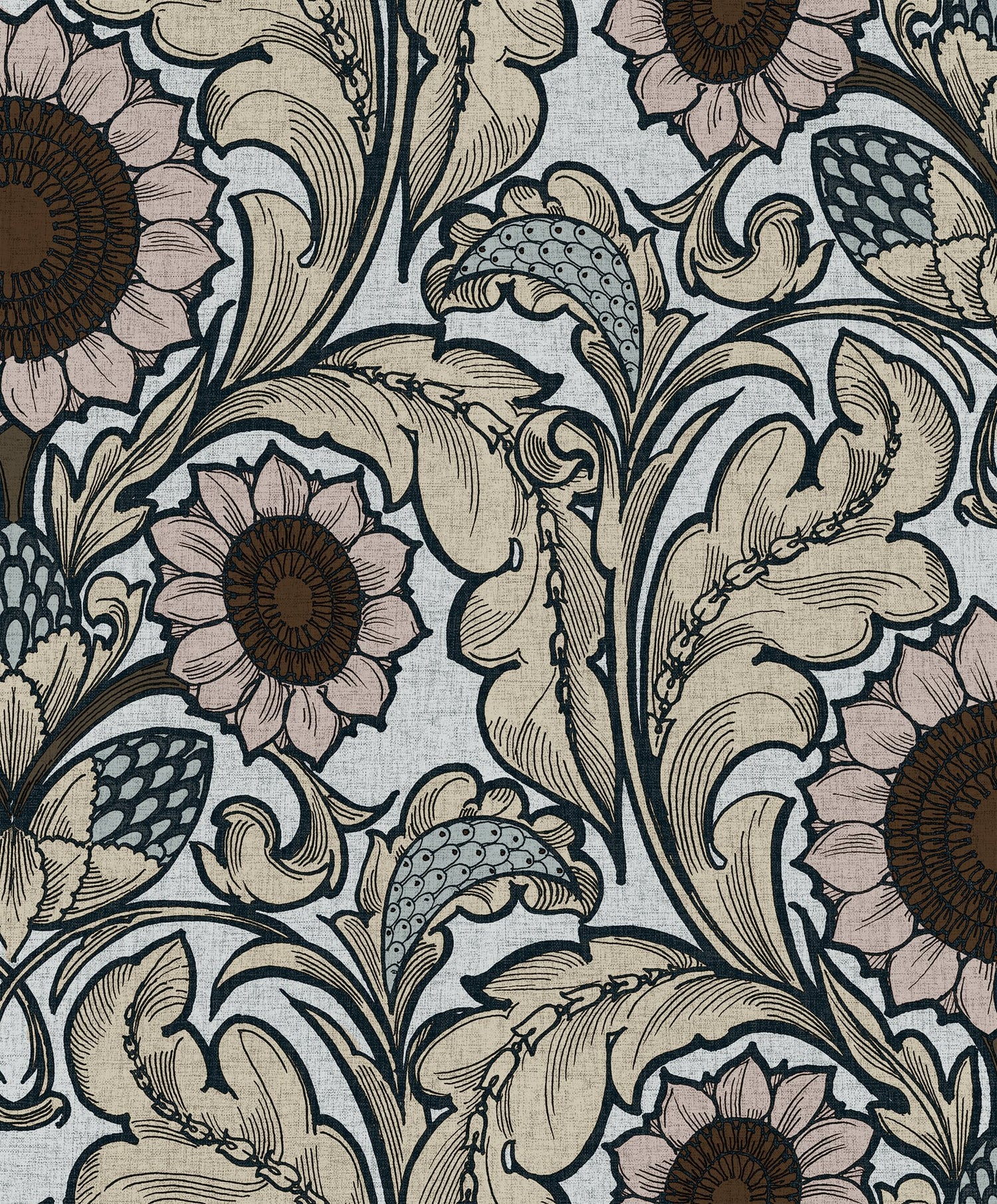 Sunnyside Up wallpaper in pink color - pattern number LB25148 - by Galerie in the Off The Wall collection