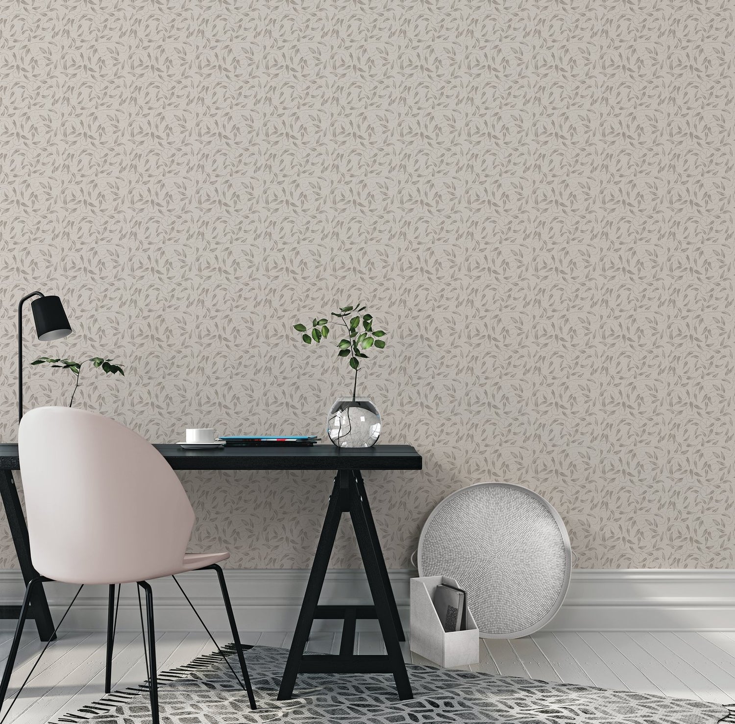 Tit Willow wallpaper in beige color - pattern number LB25155 - by Galerie in the Off The Wall collection