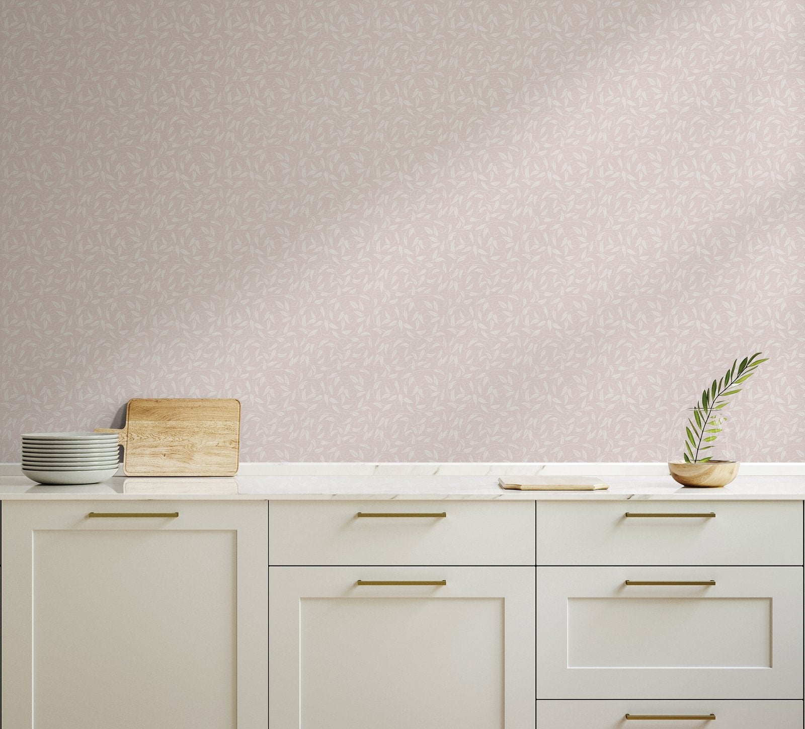 Tit Willow wallpaper in pink color - pattern number LB25161 - by Galerie in the Off The Wall collection