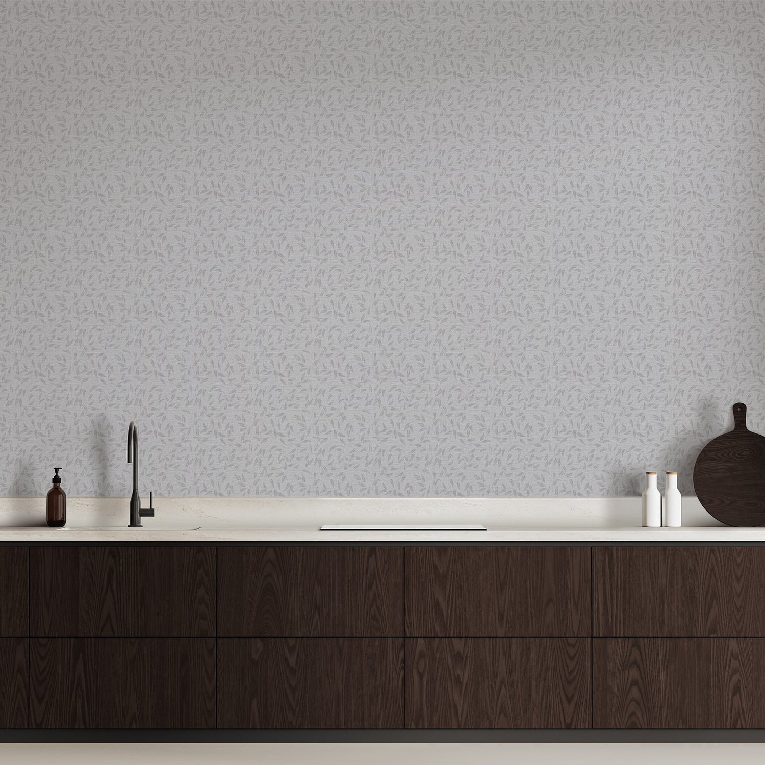 Tit Willow wallpaper in silver grey color - pattern number LB25164 - by Galerie in the Off The Wall collection